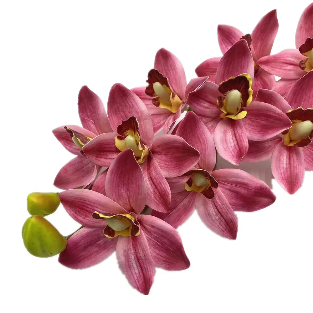 Artificial Cymbidium Orchid Stems Bulk (4PCS) – Real Touch Orchids