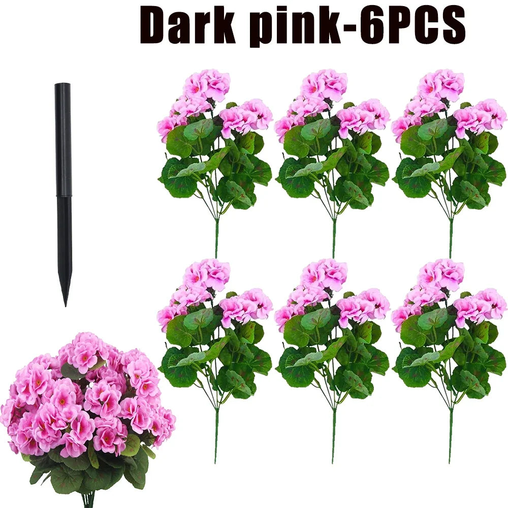 Fake Begonia Flower Plants Bulk – Artificial