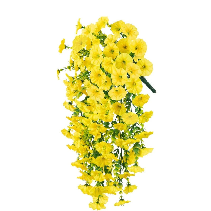 Artificial Morning Glory Flower Vine – Silk Hanging Floral Garland
