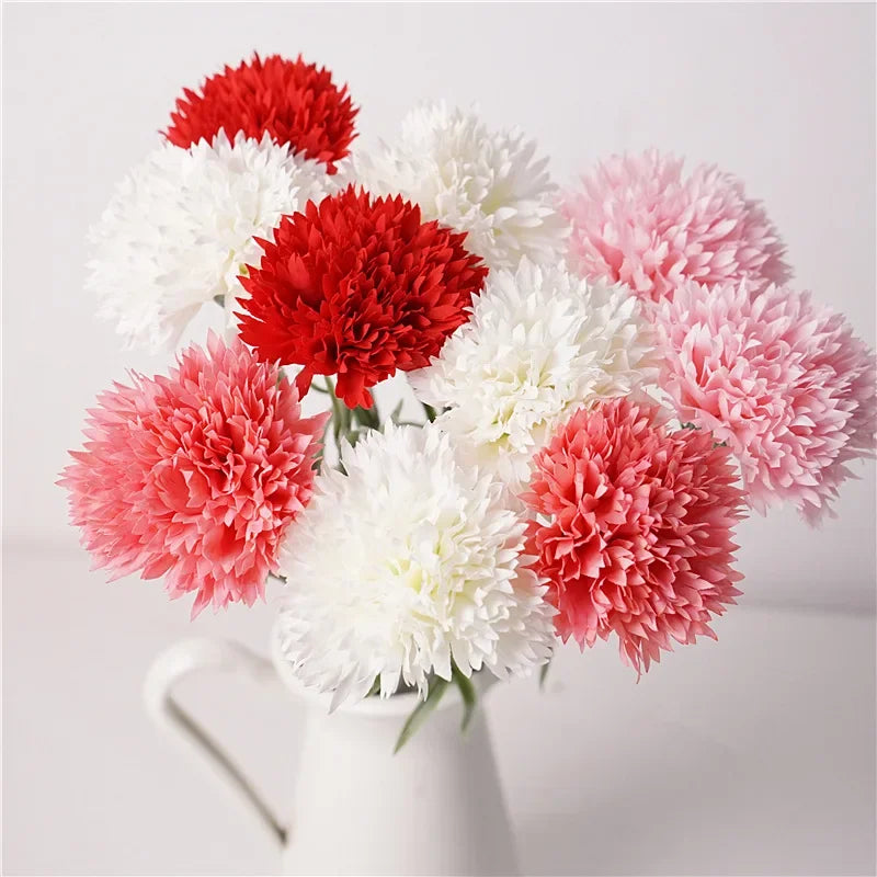 10PCS Real Touch Artificial Carnation Flowers – Latex
