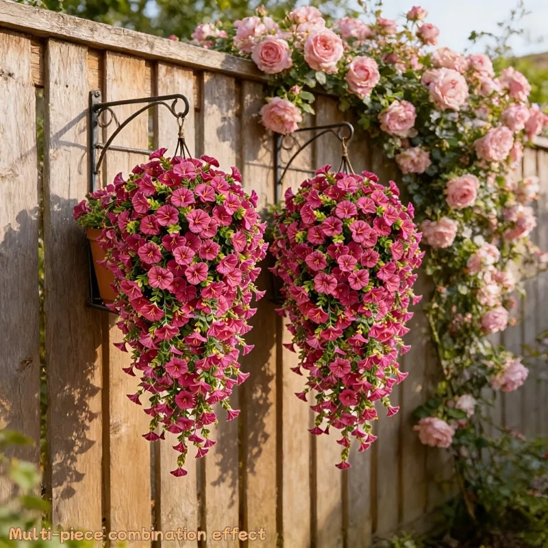 UV-Resistant Artificial Morning Glory Vines