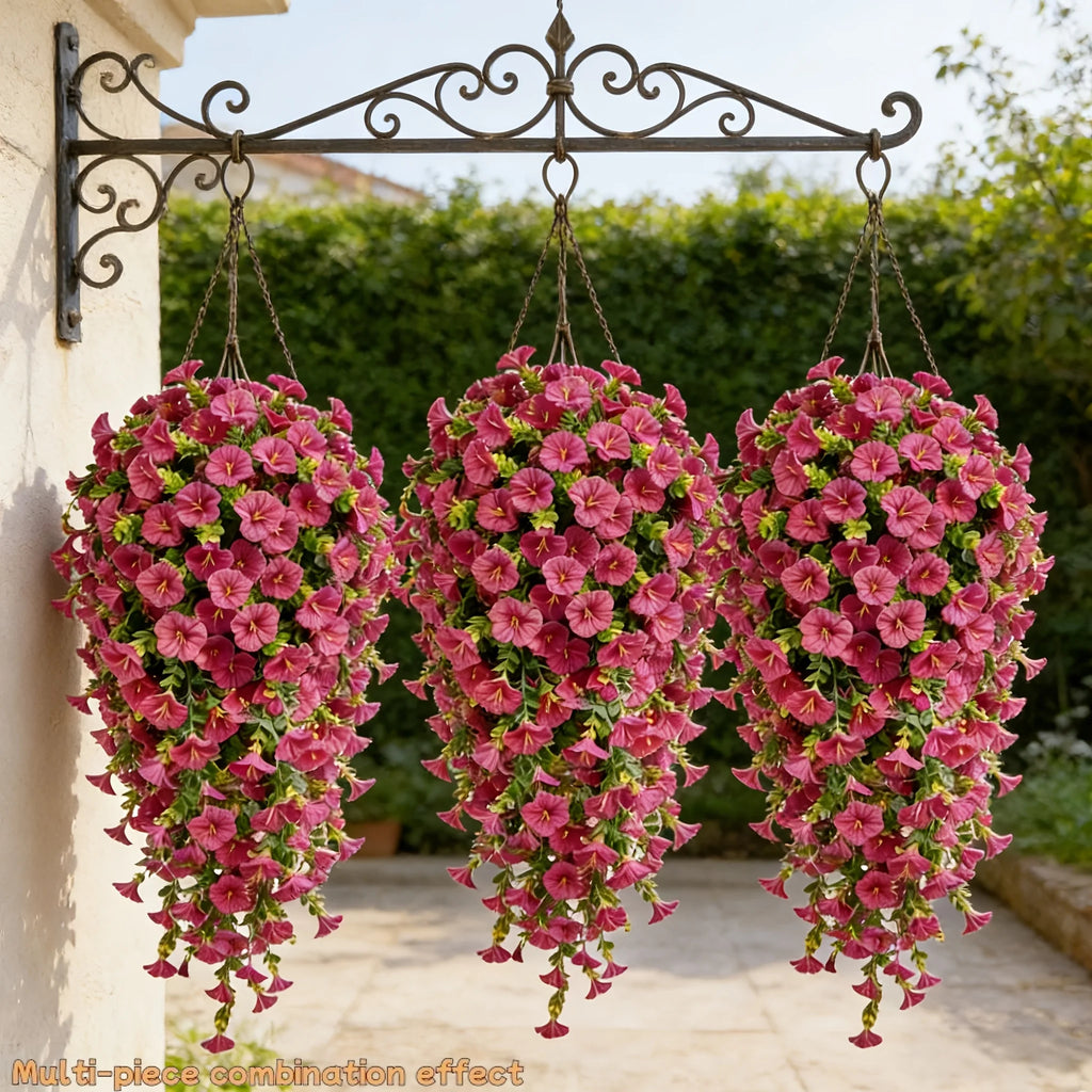 UV-Resistant Artificial Morning Glory Vines