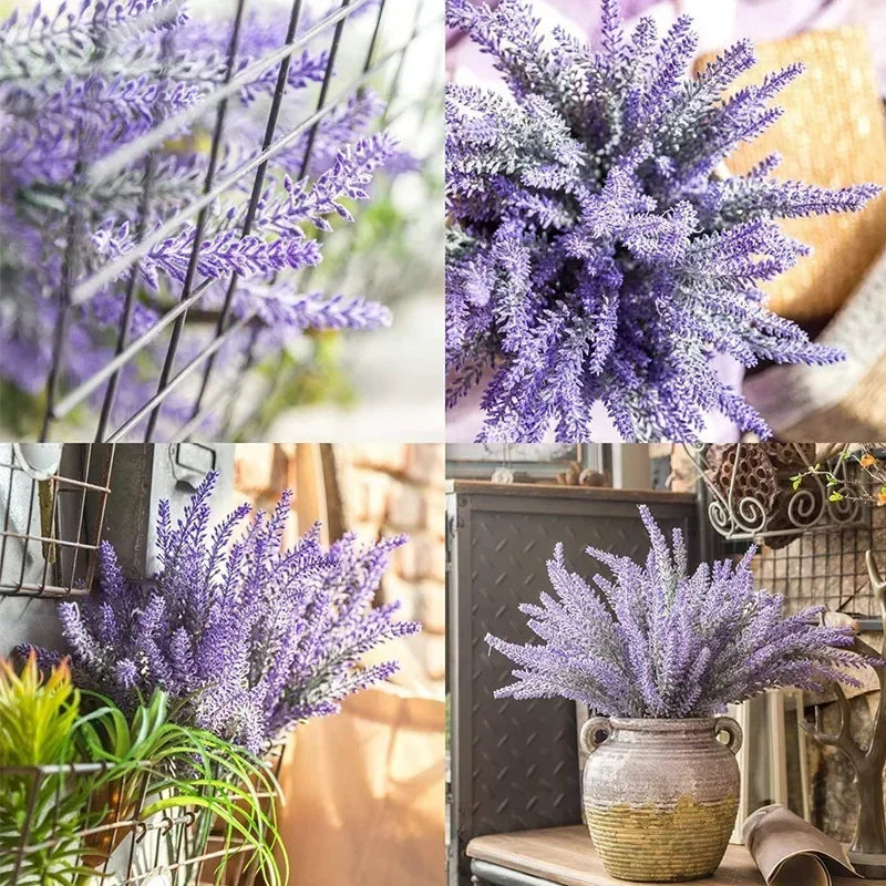 Artificial Purple Lavender Flowers – Fake Lavender Stems