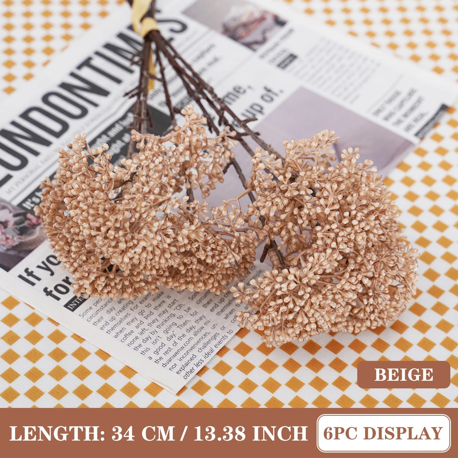 Artificial Millet Flower Bouquet Bulk – Silk Faux Rustic Grain Stems