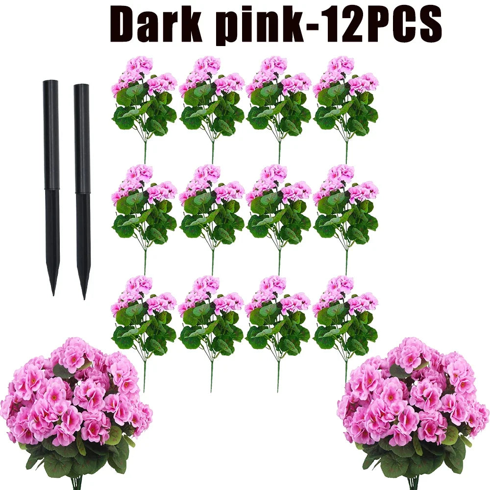 Fake Begonia Flower Plants Bulk – Artificial