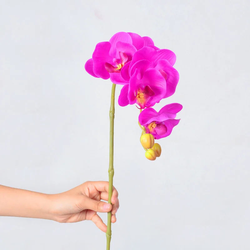 Artificial Butterfly Orchid Stem – 9-Head 98cm Faux Moth Orchid Branch