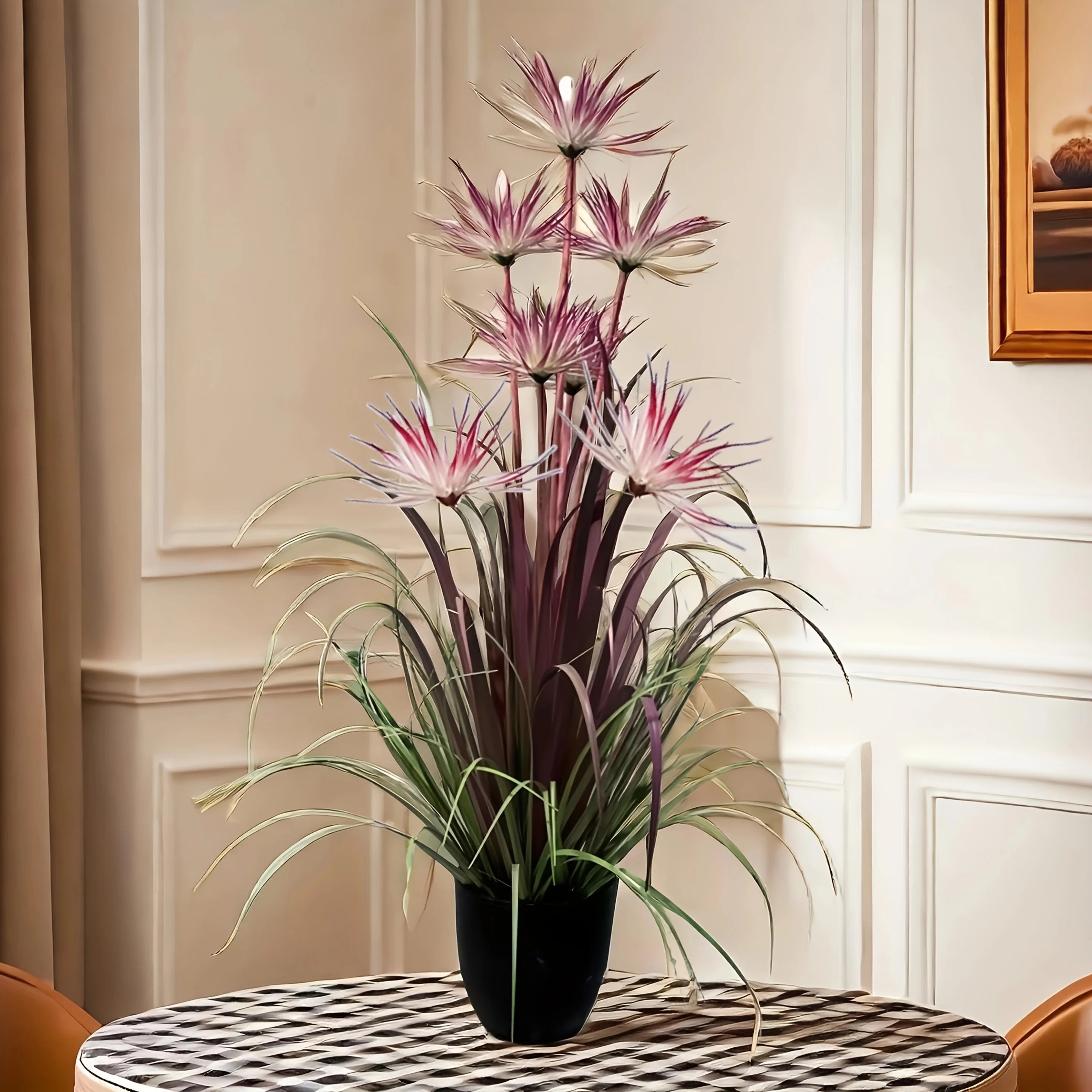2pcs Purple Tropical Bird of Paradise Artificial Plant – Indoor & Outdoor