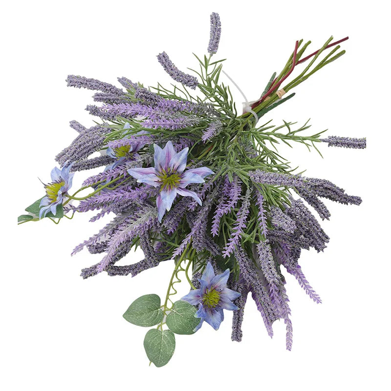 Artificial Lavender Bouquet Purple – Realistic Fake Lavender Flowers