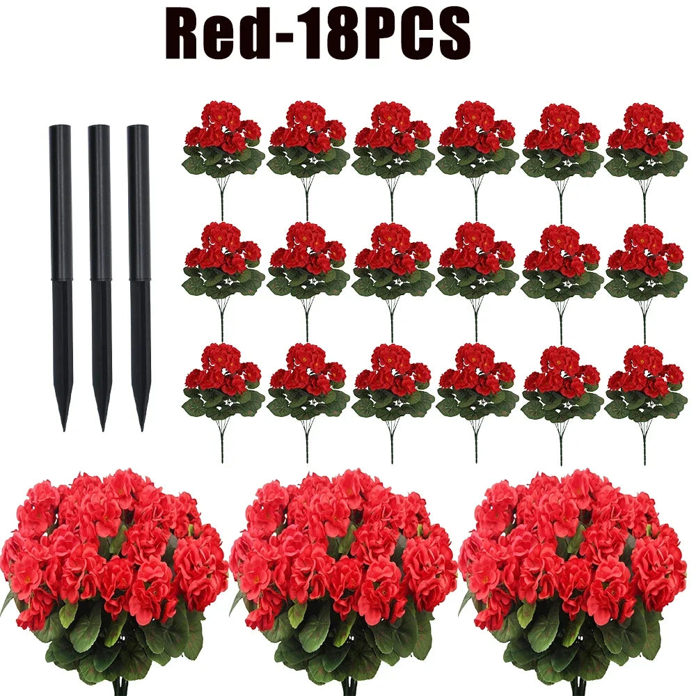 Fake Begonia Flower Plants Bulk – Artificial
