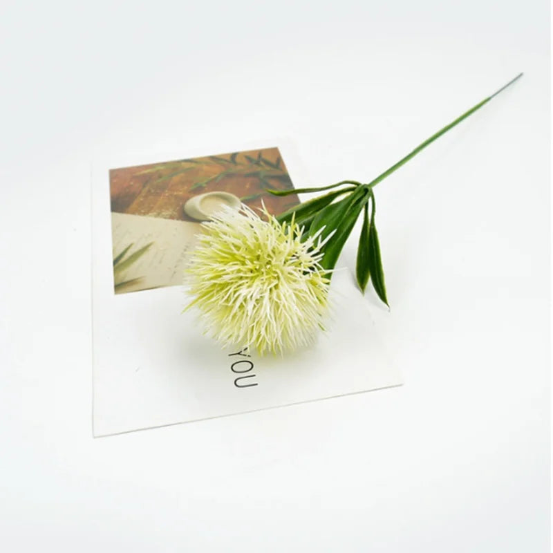 5/10PCS Artificial Dandelion Flower Bouquet Bulk – Plastic Faux Vase Arrangement