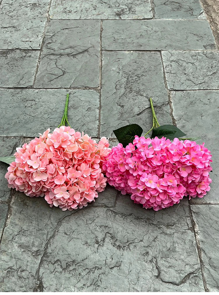 Artificial Hydrangea Bouquet – 5 Heads Silk Flowers