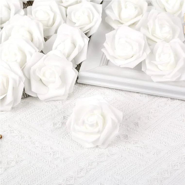 10/20/50PCS Artificial Foam Rose Flowers Bulk – PE Faux Rose Heads