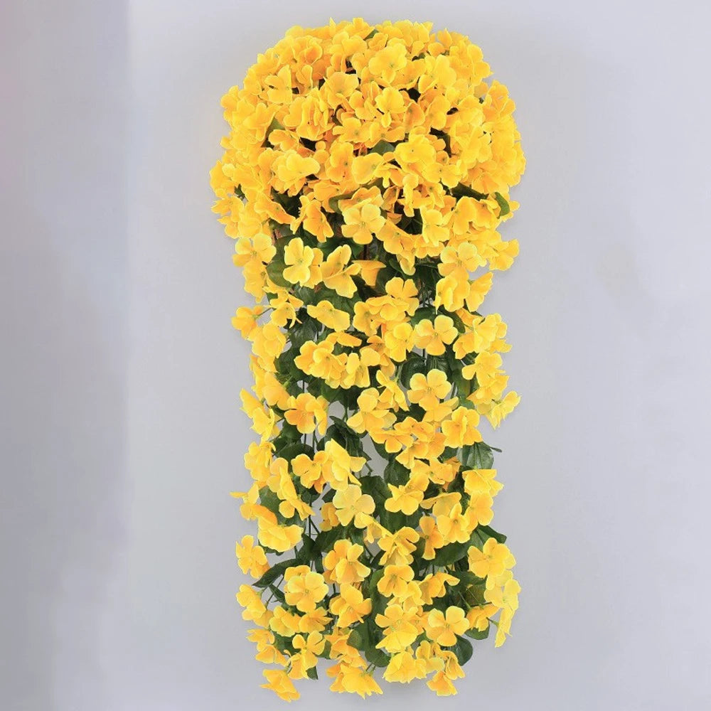 Artificial Violet Ivy Hanging Flower Garland – Faux Plastic Vine for Wedding Arch Decor, Party Backdrop, Home, Garden & Outdoor Decoration