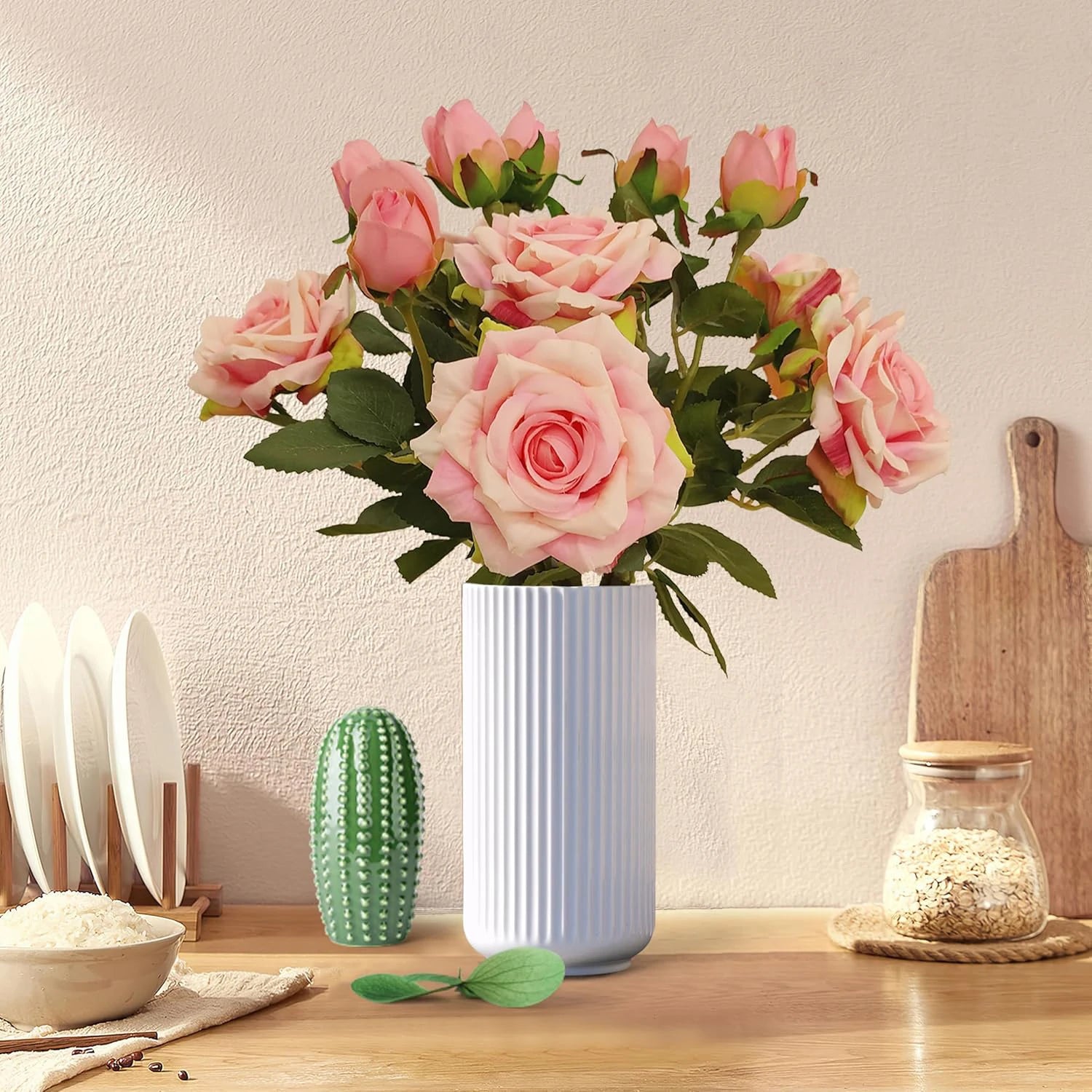Bulk Artificial Big Silk Rose Stem