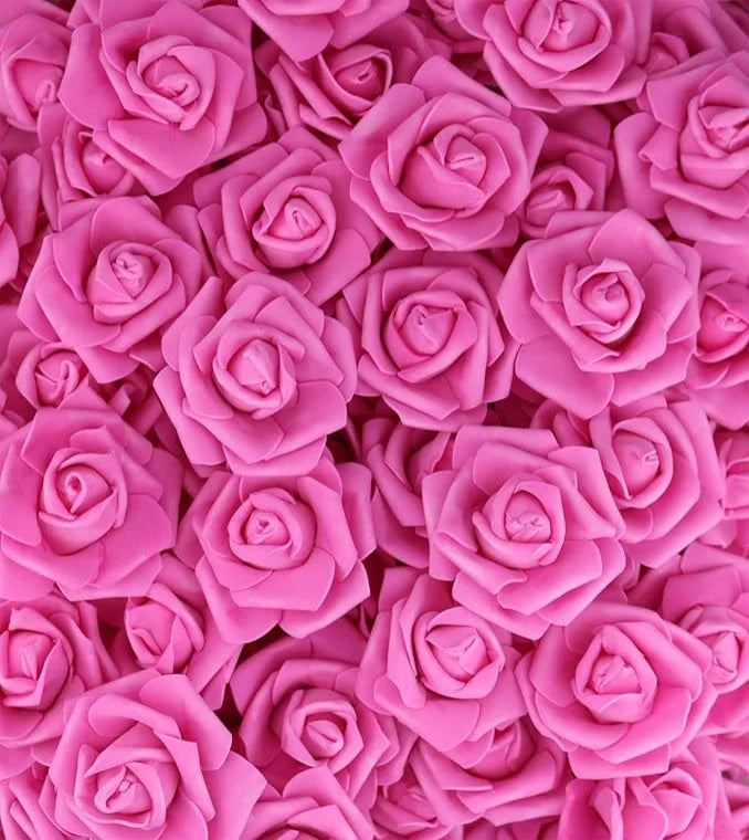 10/20/50PCS Artificial Foam Rose Flowers Bulk – PE Faux Rose Heads