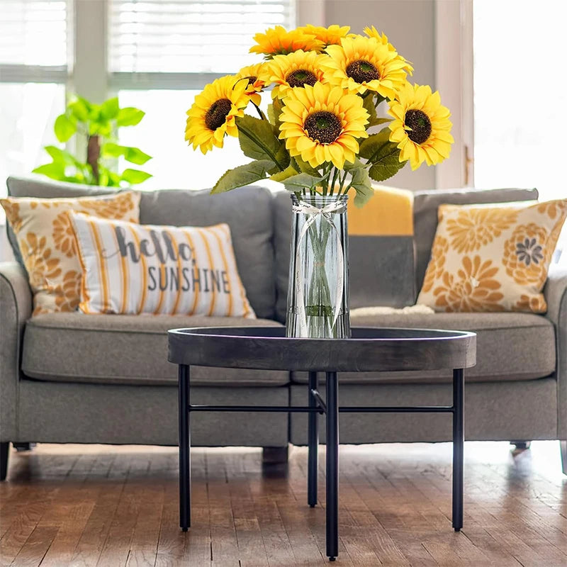 Artificial Sunflower Bouquet – Silk Real Touch Faux Flowers