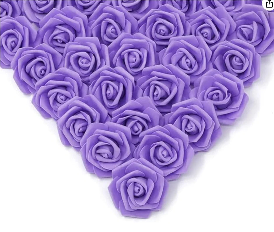 10/20/50PCS Artificial Foam Rose Flowers Bulk – PE Faux Rose Heads