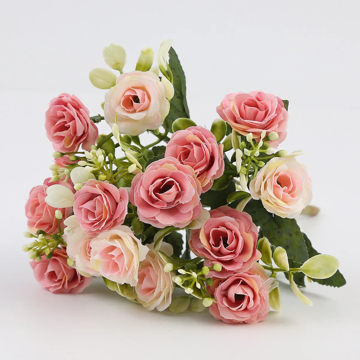 44CM Artificial Dandelion & Peony Bouquet Bulk – Faux Floral Arrangement White Pink