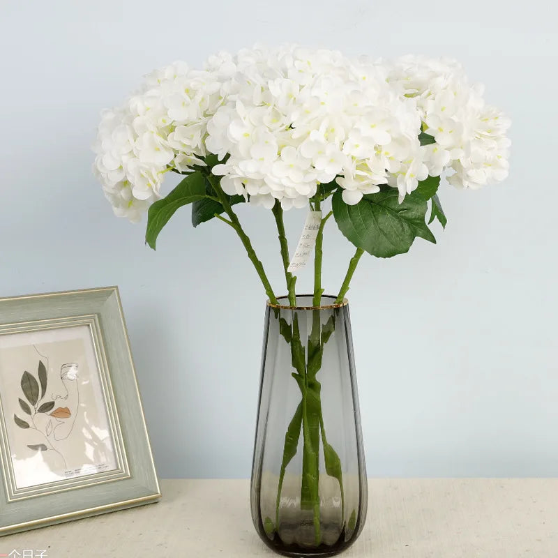 Real Touch Artificial Hydrangea Flowers Bulk – Large Latex Hydrangea Branches