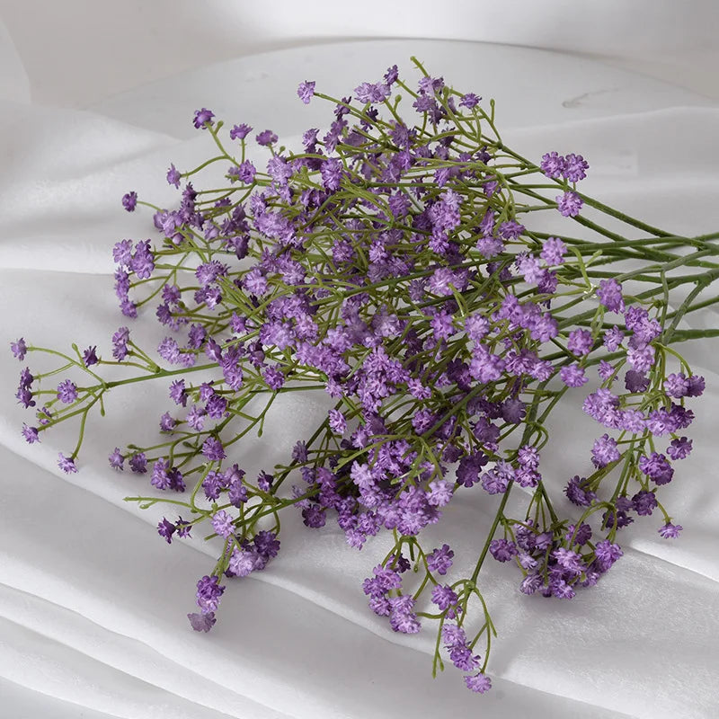 63cm Artificial Baby’s Breath Bouquet – 108 Heads Gypsophila Faux Flowers for Wedding Decor, DIY Floral Arrangements, Home Centerpieces, Party Decorations