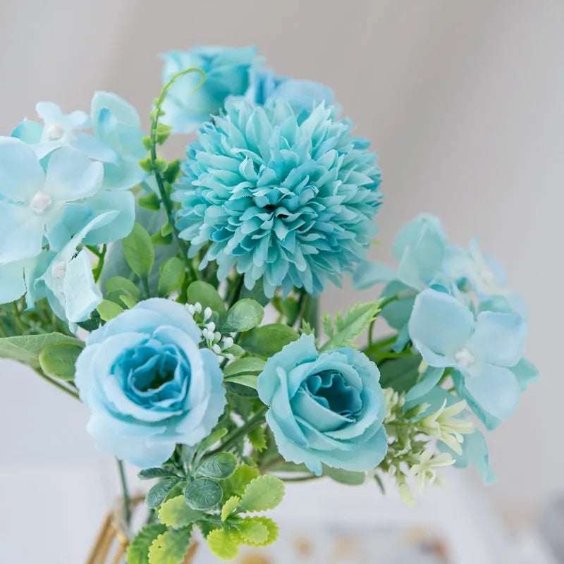Artificial Rose & Chrysanthemum Bouquet