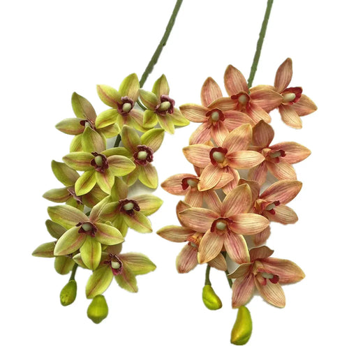 Artificial Cymbidium Orchid Stems Bulk (4PCS) – Real Touch Orchids