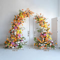 Colorful Rose Wildflower Wedding Arch Backdrop Bulk – Silk Floral Row 160–200cm