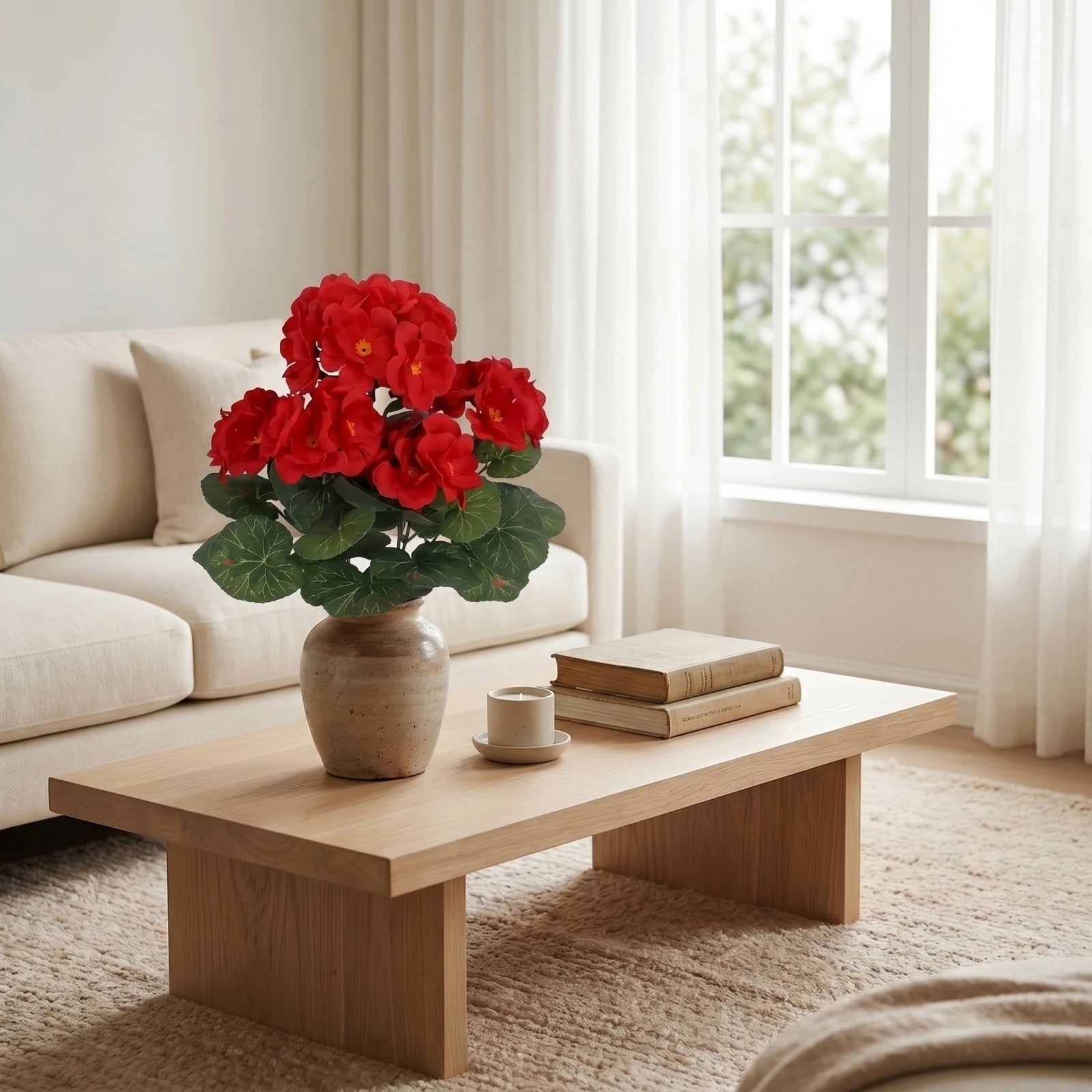 10pcs Artificial Begonia Flowers Bulk