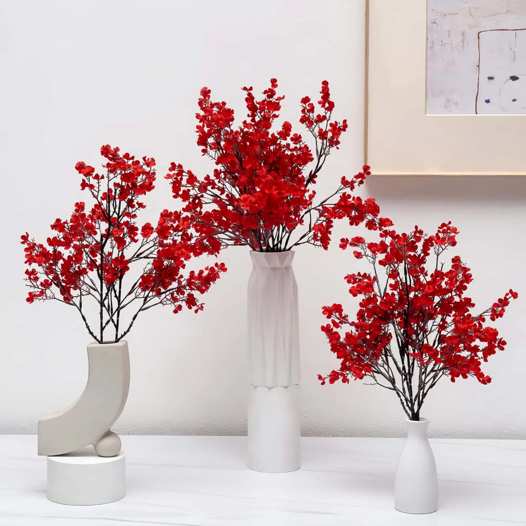Artificial Baby’s Breath Gypsophila Bouquet – Silk Faux Flowers for Home Decor, Wedding Centerpieces, Christmas & New Year DIY Party Decorations