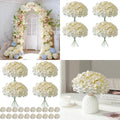 100PCS Artificial Hydrangea Stems – Bulk Faux Flowers