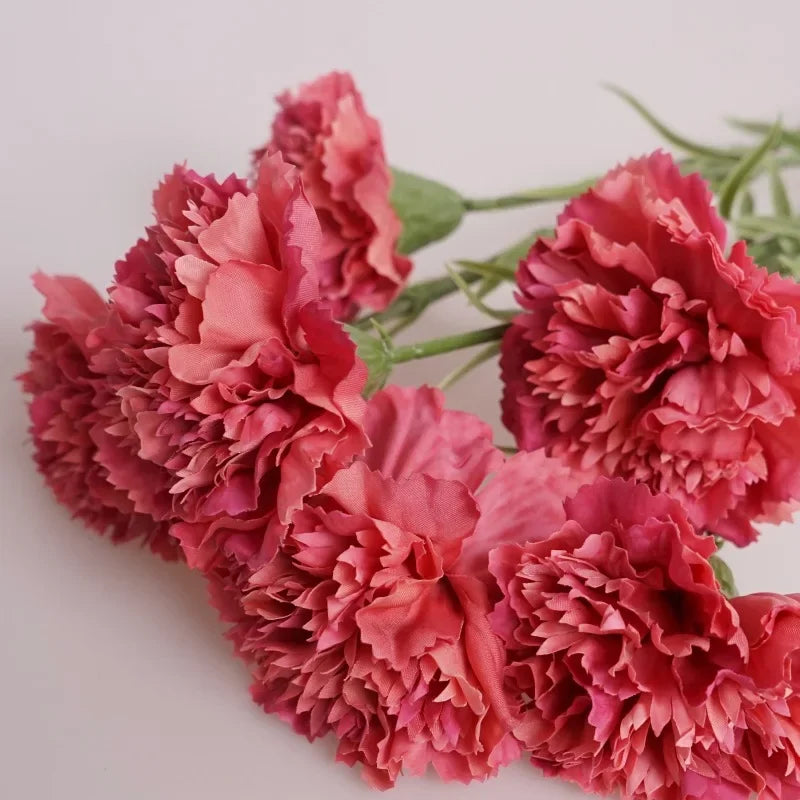 10PCS Real Touch Artificial Carnation Flowers – Latex