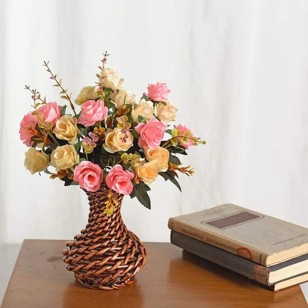 Artificial Silk Rose Bouquet – Realistic Faux Rose Flowers