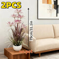 2pcs Purple Tropical Bird of Paradise Artificial Plant – Indoor & Outdoor