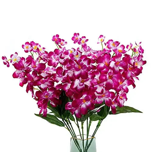 10PCS Artificial Orchid Stems Bulk – Butterfly Orchid Long Stem Faux Flowers