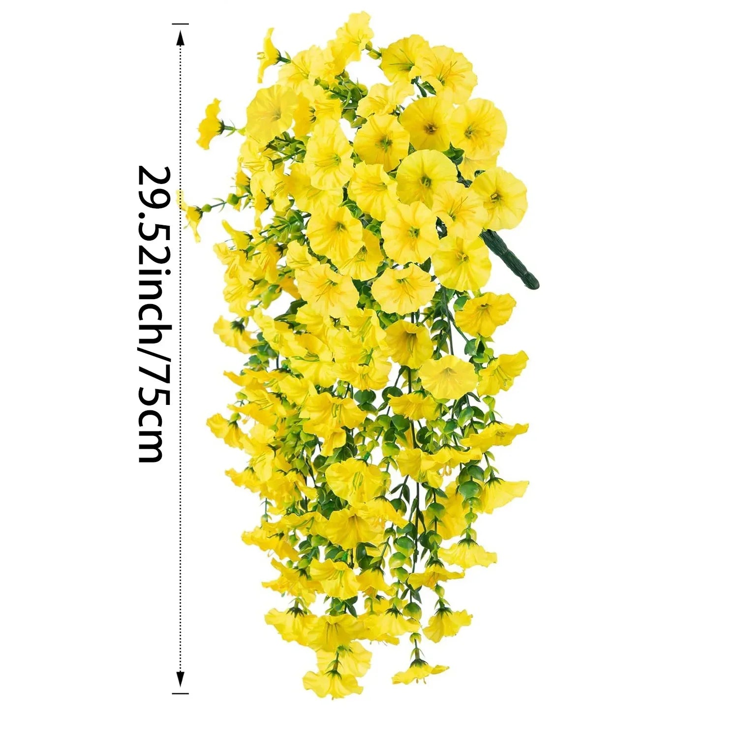 Artificial Hanging Flowers & Plants – UV Resistant Mixed Color Faux Flower Garland for Easter 2025, Wedding Decor, Home, Room & Outdoor Decoration