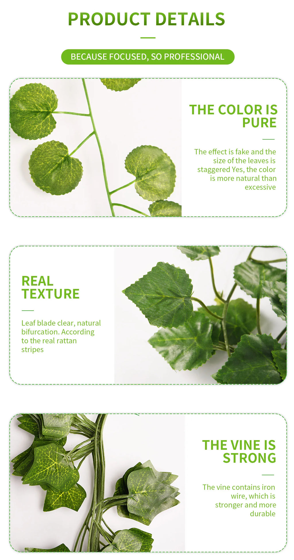 200cm Hanging Artificial Ivy Garland Bulk – Silk Leaf Creeper Greenery