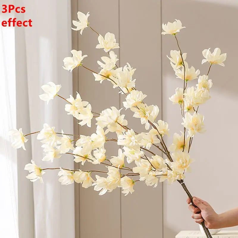 Artificial Sakura Cherry Blossom Bouquet (1/3 PCS) – Silk Cherry Blossom Flowers