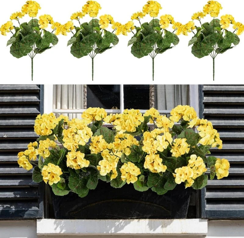Artificial Begonia Flower Plant Bulk- Outdoor