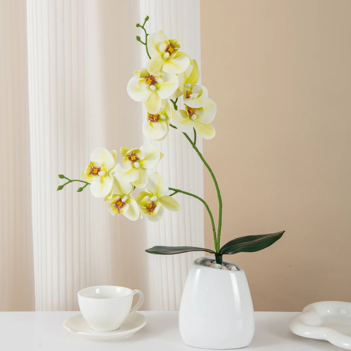 Artificial Butterfly Orchid Branch – 2 Fork Silk Orchid