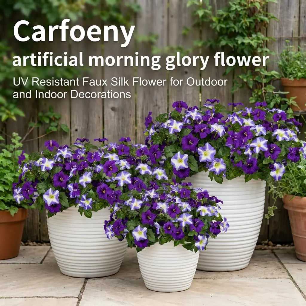 Artificial Petunia Flowers UV Resistant – Outdoor Silk Flower Bouquets
