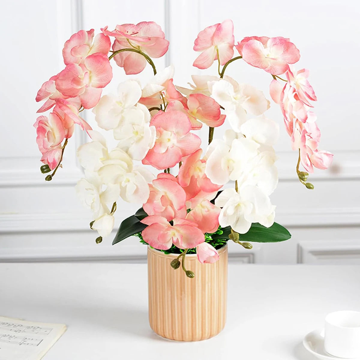 Artificial Butterfly Orchid Flower Branch – Silk