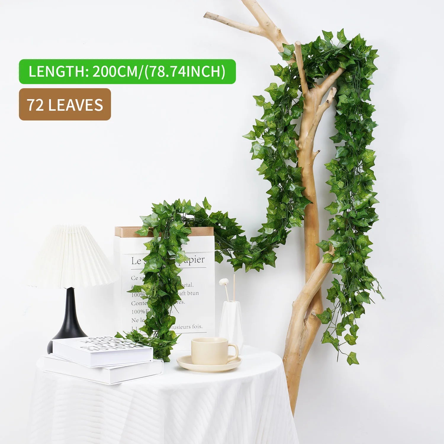 200cm Hanging Artificial Ivy Garland Bulk – Silk Leaf Creeper Greenery
