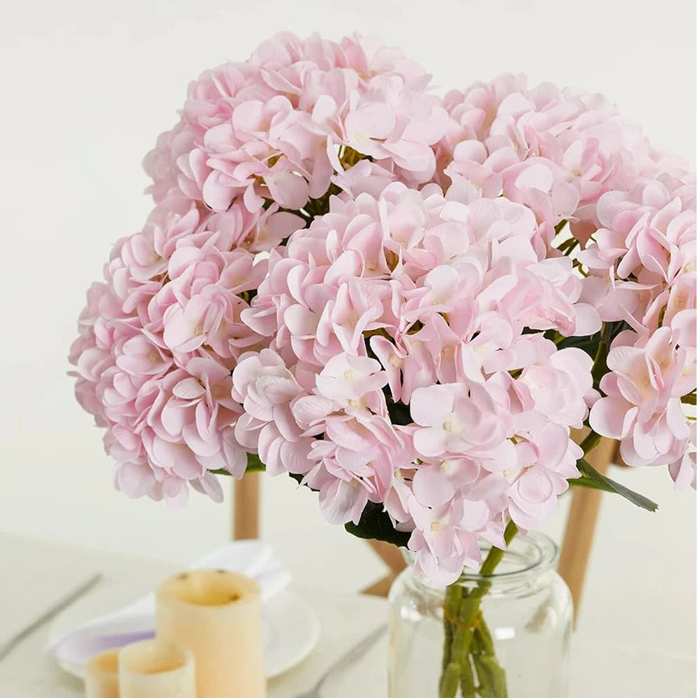 10PCS Artificial Hydrangea Flowers Bouquet – Silk Bulk Artificial Hydrangea Stems