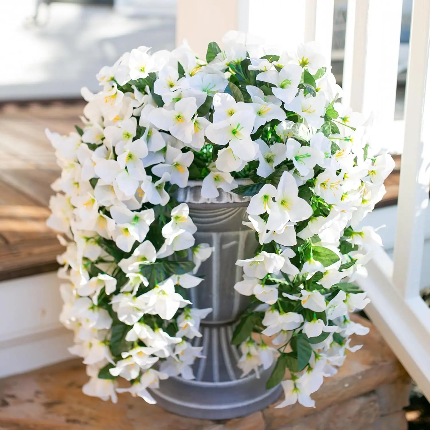 Artificial Outdoor Hanging Flowers – Geranium Morning Glory Bougainvillea Garland