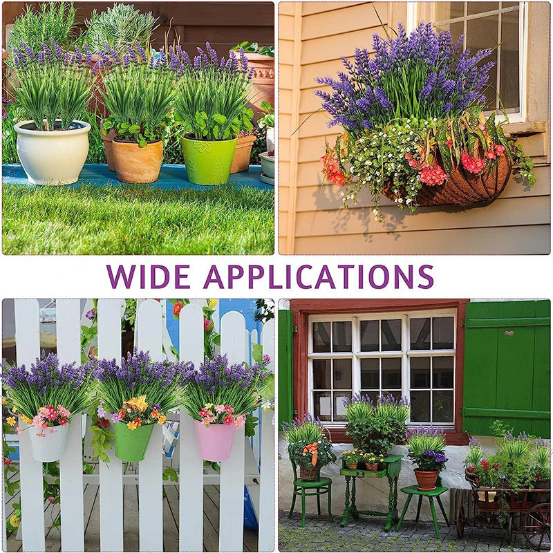 Artificial Lavender Grass Stems Bulk – Realistic Lavender Plants for Indoor & Outdoor