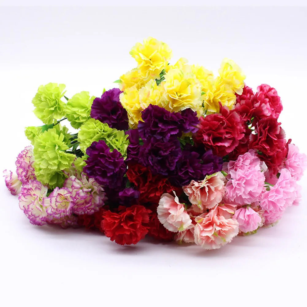 Artificial Red Geranium & Azalea Flower Bush – UV Resistant Silk Faux Outdoor Plants for Garden, Home Decor, Wedding & Event Decoration