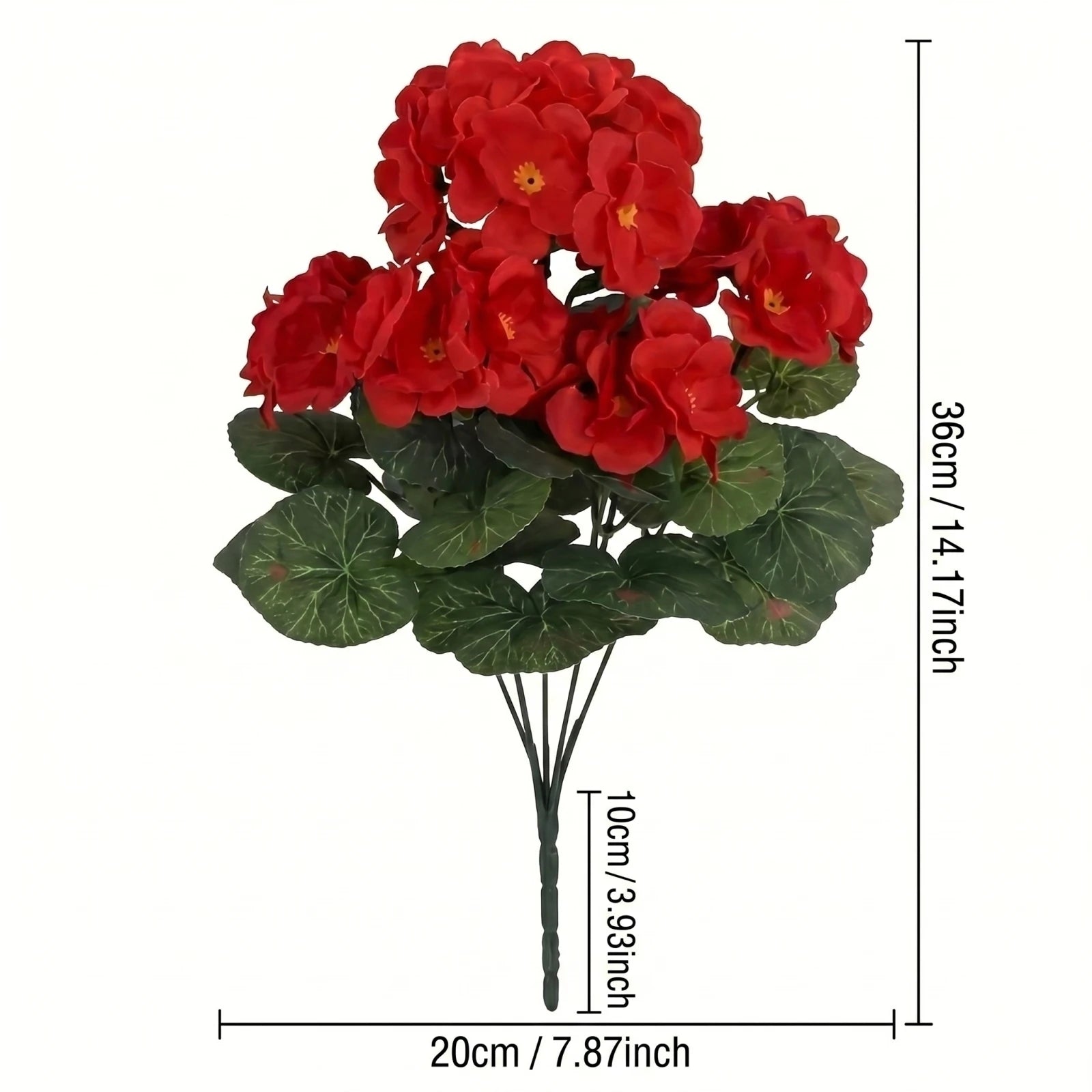10pcs Artificial Begonia Flowers Bulk
