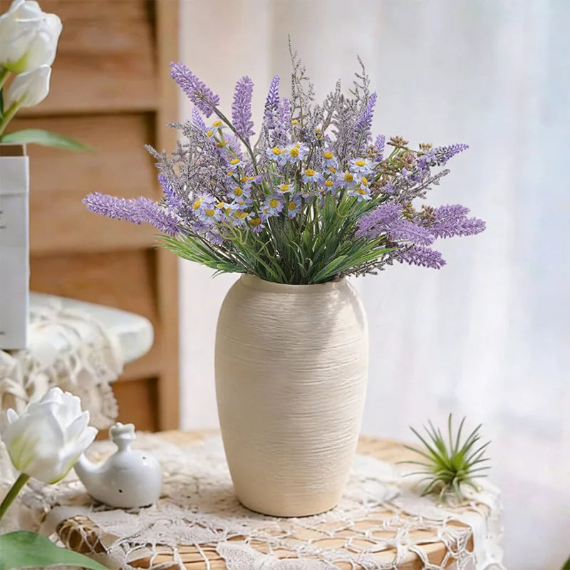 Artificial Lavender Bouquet Purple – Realistic Fake Lavender Flowers