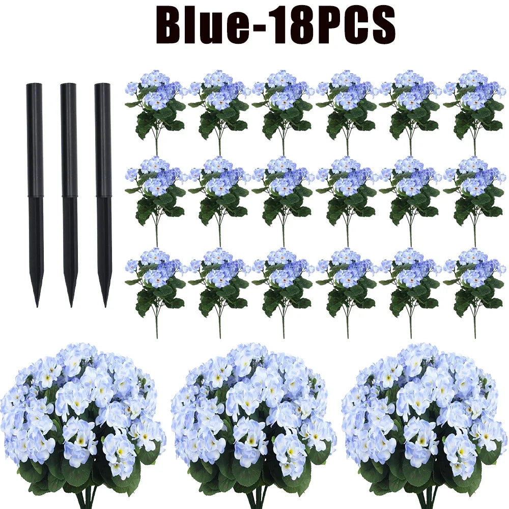 Fake Begonia Flower Plants Bulk – Artificial