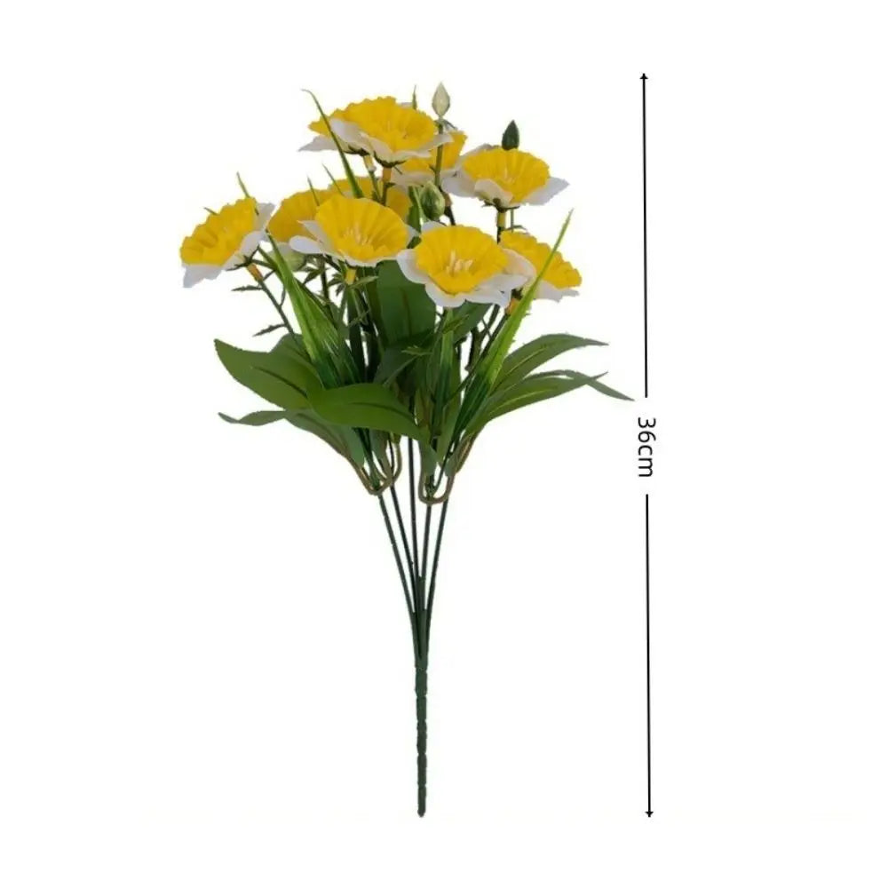 Artificial Daffodil Bouquet – Silk Multi-Head Floral Arrangement